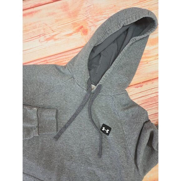 Under Armour Mens Medium Loose Fit Grey Hoodie - Picture 4 of 8